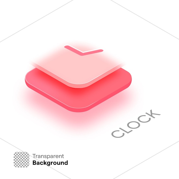 Isometric Clock Icon