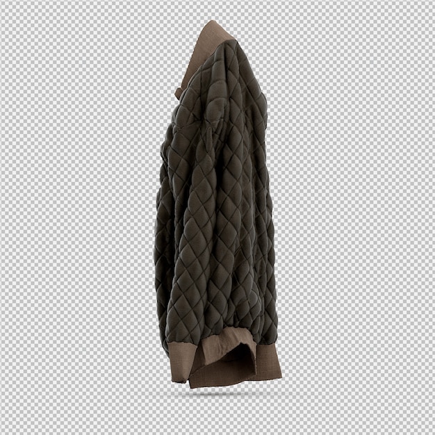 isometric clothing as 3d isolated render