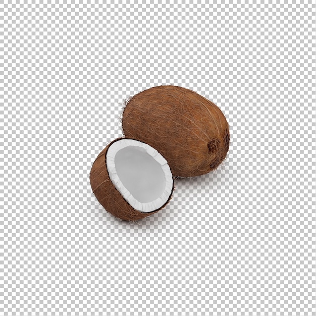 PSD isometric coconuts