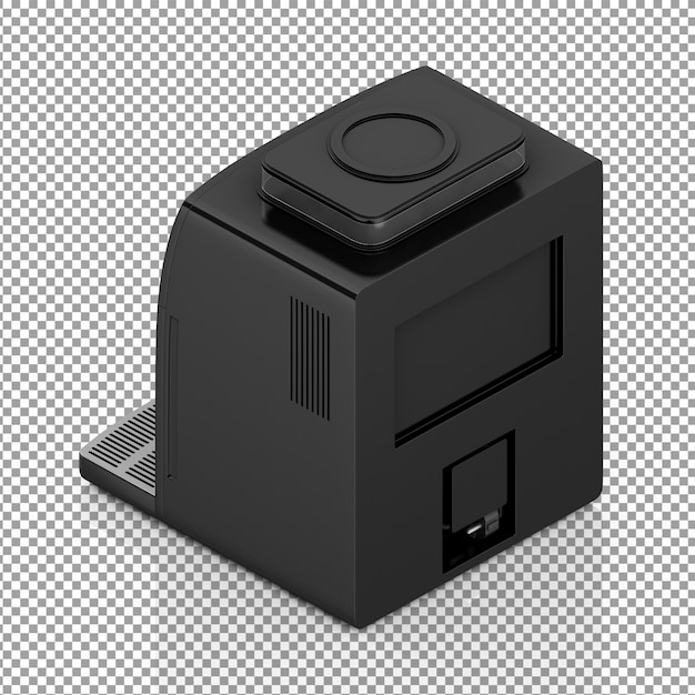 Isometric coffee machine