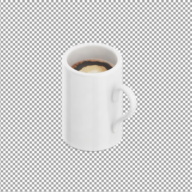 Isometric coffee mug