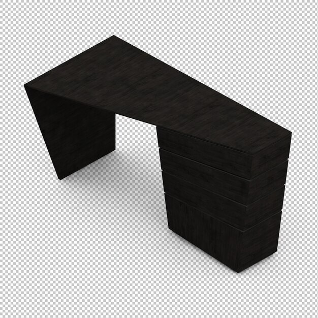 Isometric desk