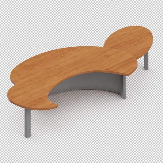 PSD isometric desk