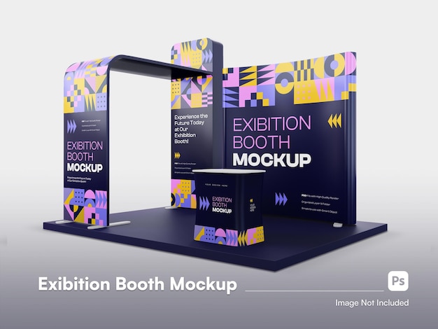 Free Exhibition Booth Mockup (PSD)