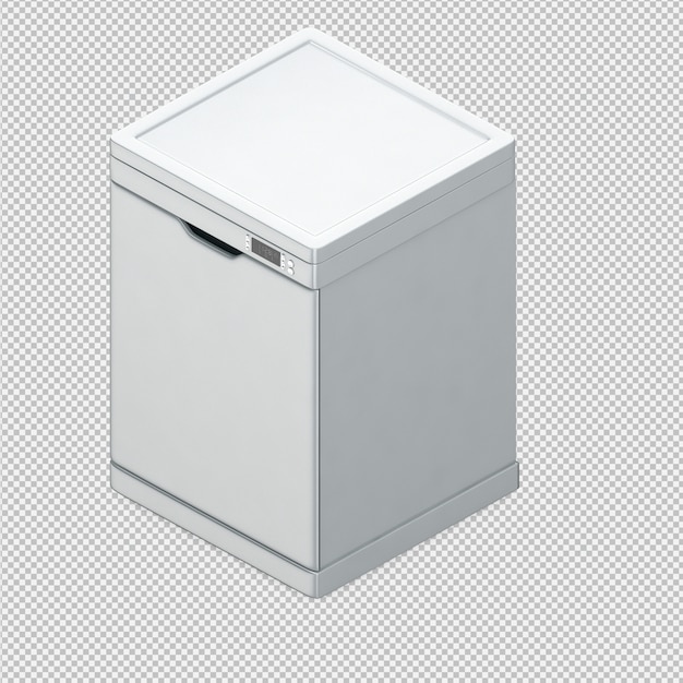 Isometric dishwasher 3D render