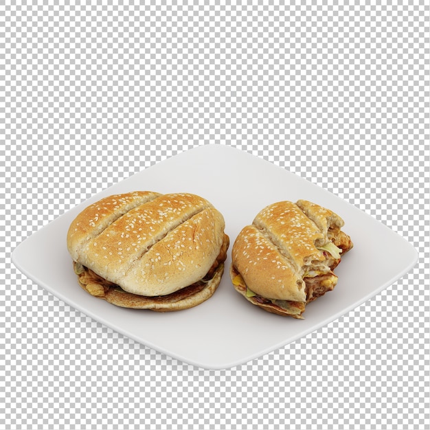 PSD isometric fast food