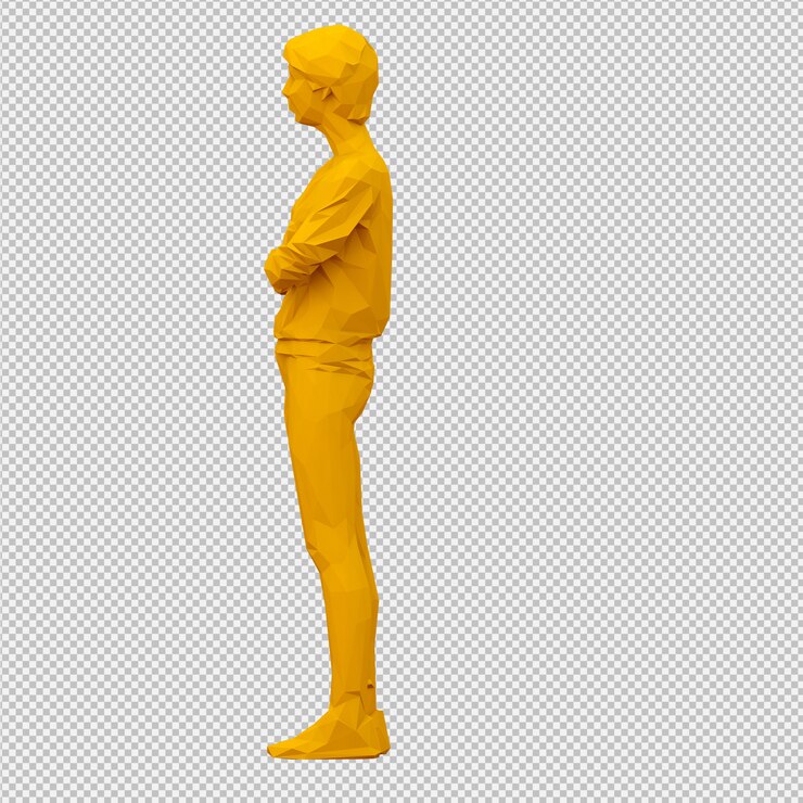 PSD изометрические женщины 3d визуализации