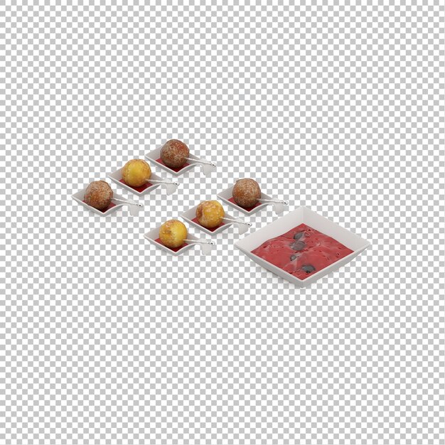 Isometric food