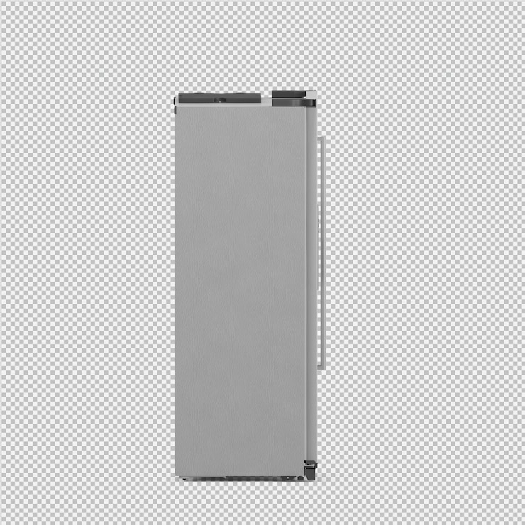 PSD 아이소 메트릭 냉장고 3d 절연 렌더링