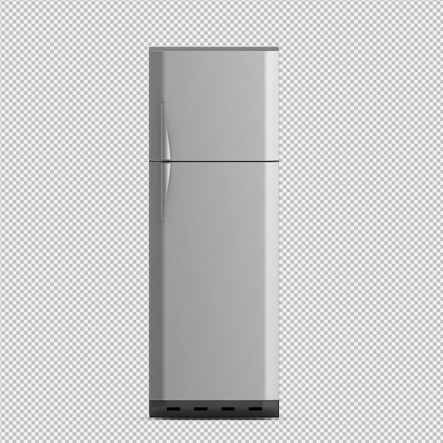 Isometric fridge 3D render