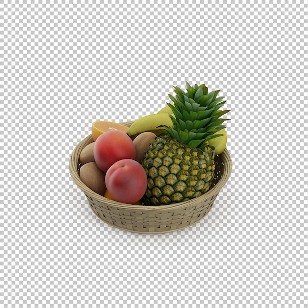 PSD isometric fruits