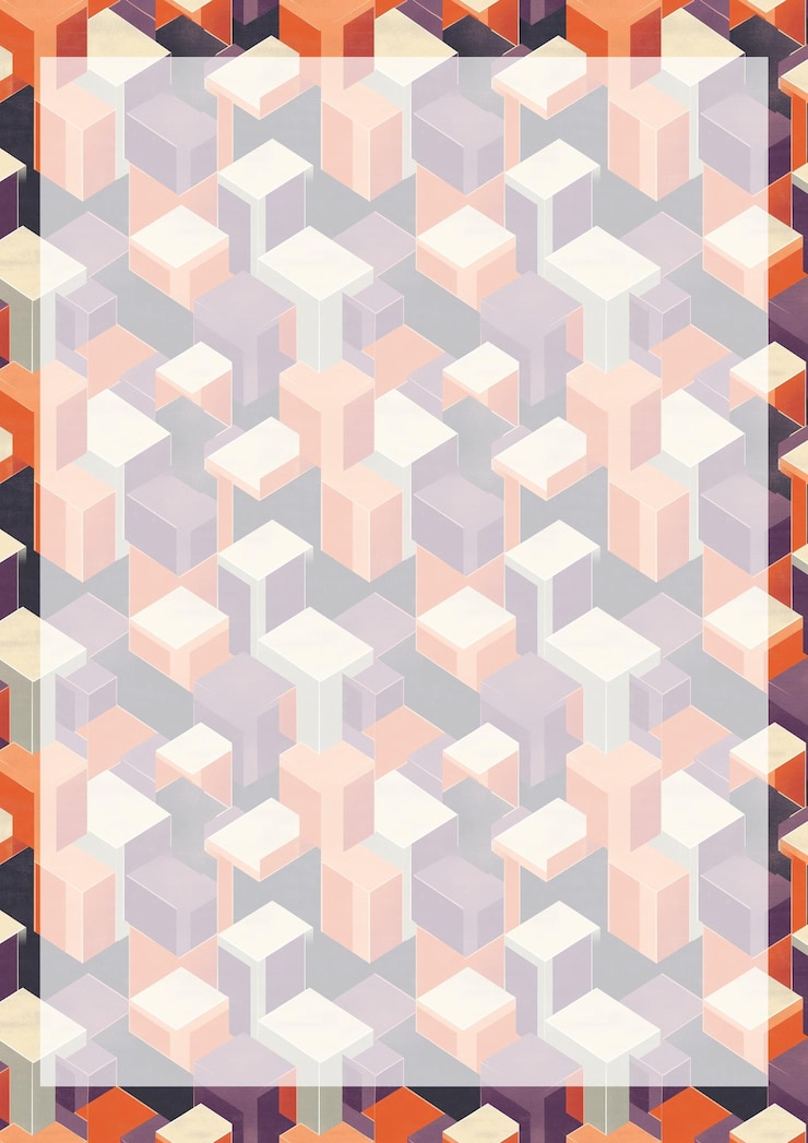 PSD isometric geometric pattern background