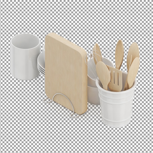 Isometric kitchen equipment