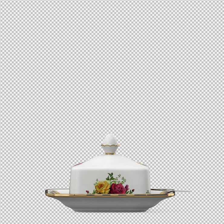 PSD isometric kitchen utensils 3d render