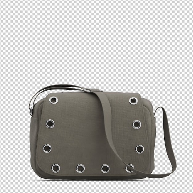 PSD isometric laptop bag