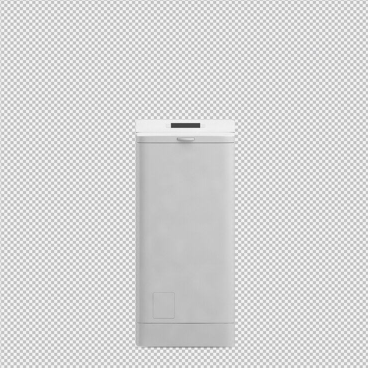 PSD 아이소 메트릭 세탁 기계 3d 렌더링