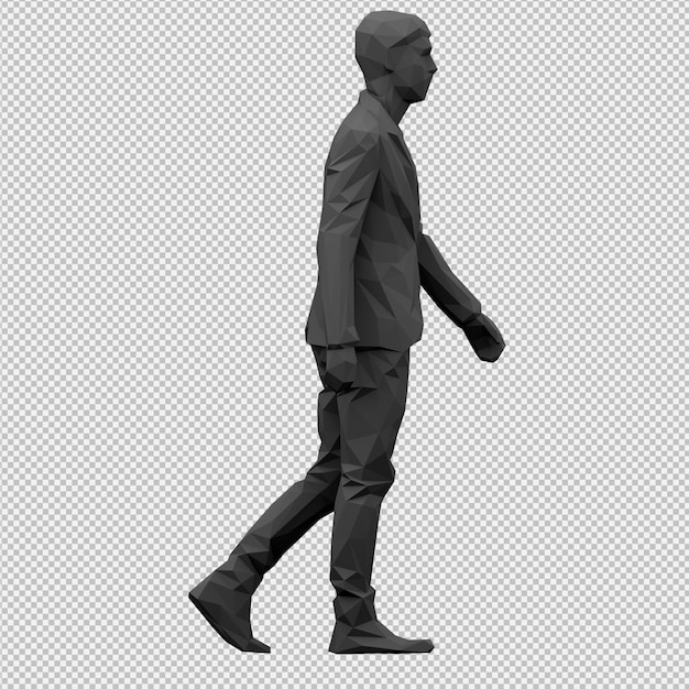 PSD 等尺性男性3 dレンダリング