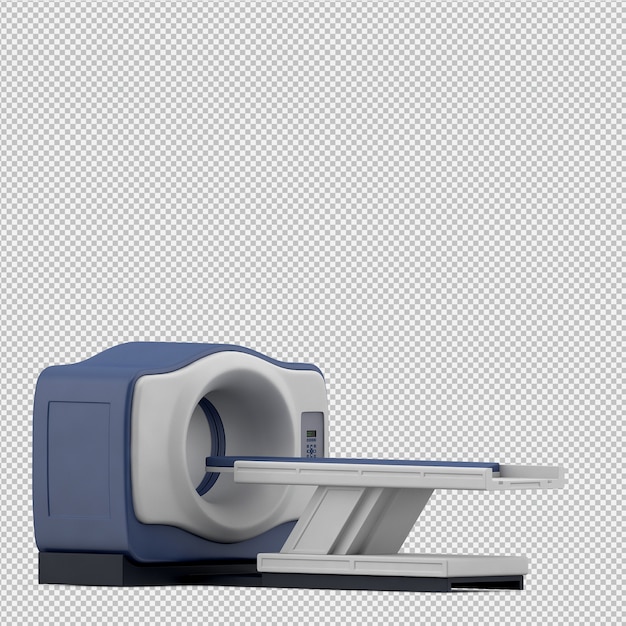 PSD isometric medical equipment 3d render