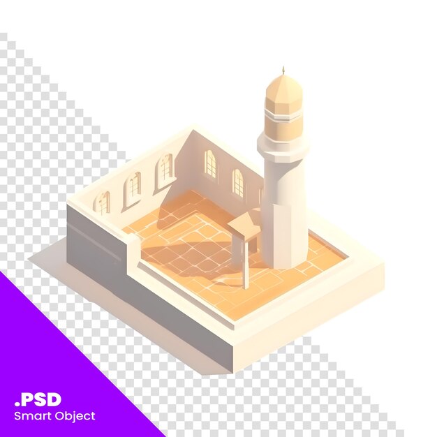 PSD isometric mosqueisometric mosqueisometric mosqueisometric mosque psd template