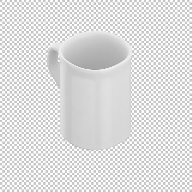 PSD isometric mug