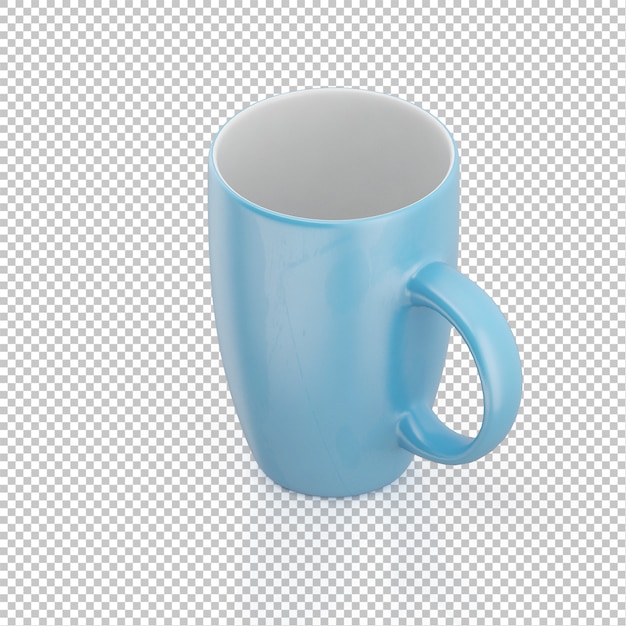 PSD isometric mug