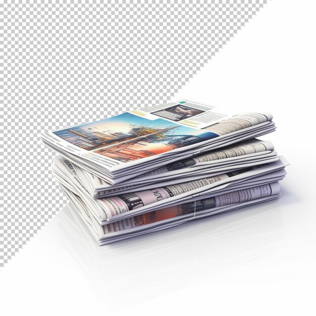 PSD isometric newspaper