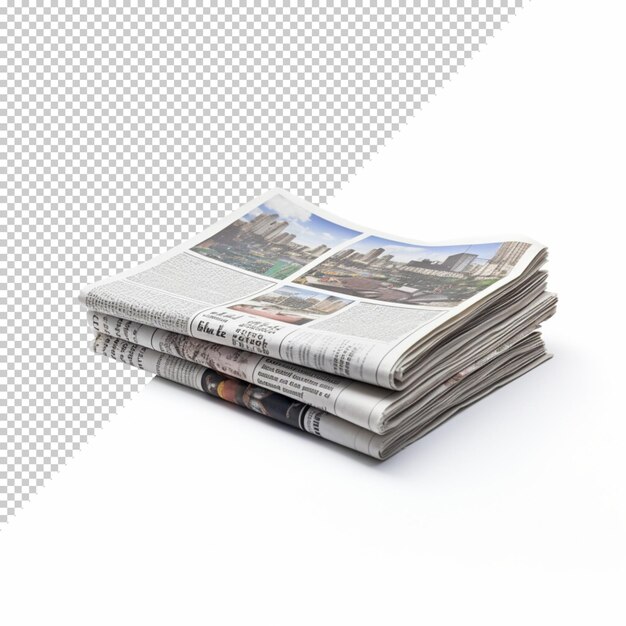 PSD isometric newspaper