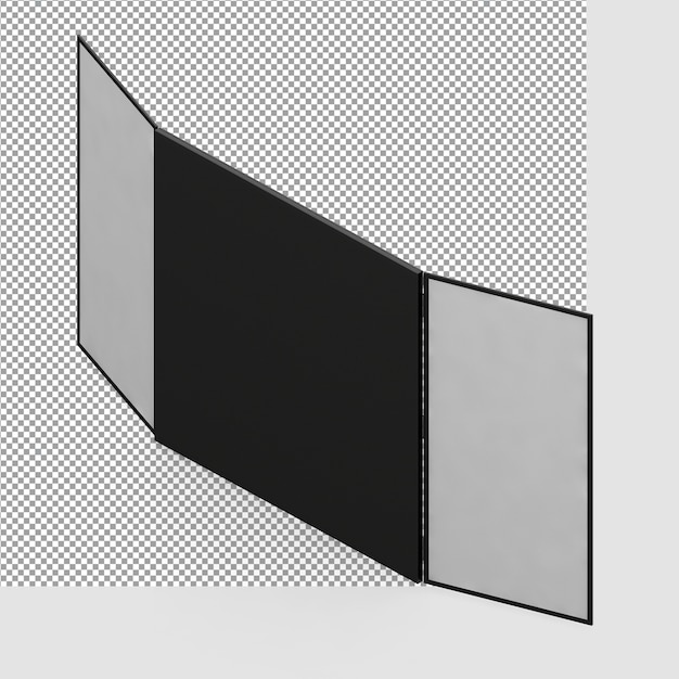 PSD l'attrezzatura per ufficio isometrica 3d rende