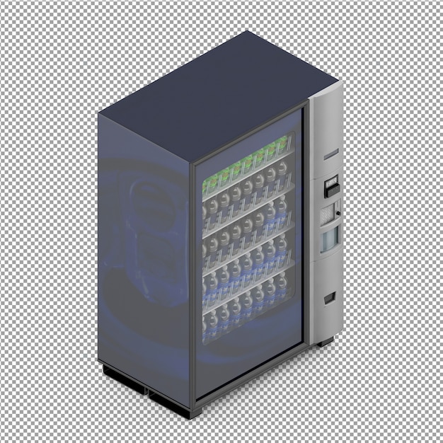 Isometric Office equipment 3D Render