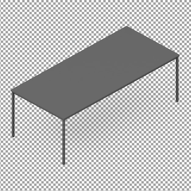 PSD isometric picnic table