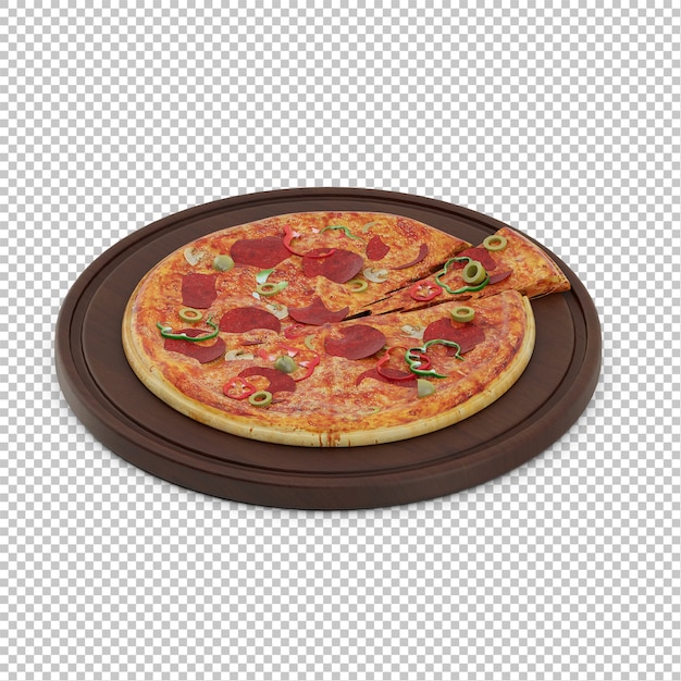 Pizza isometrica