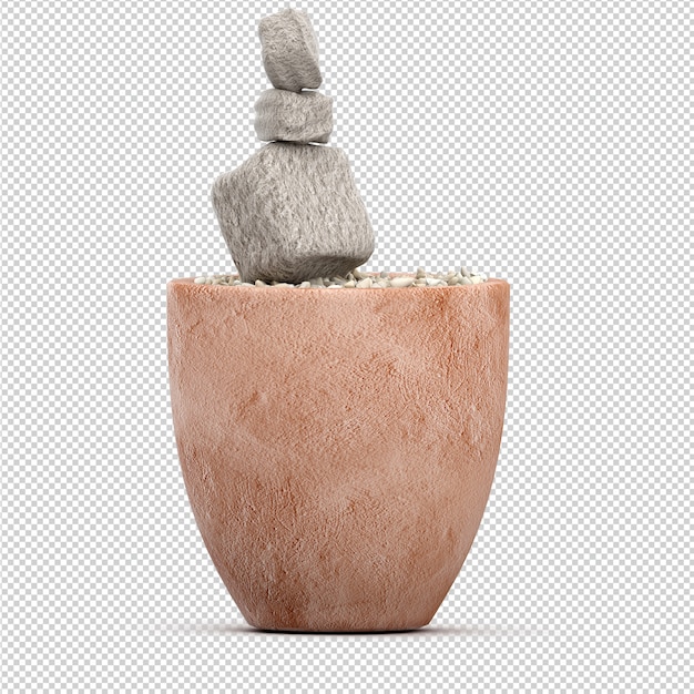 isometric plant 3d rendering