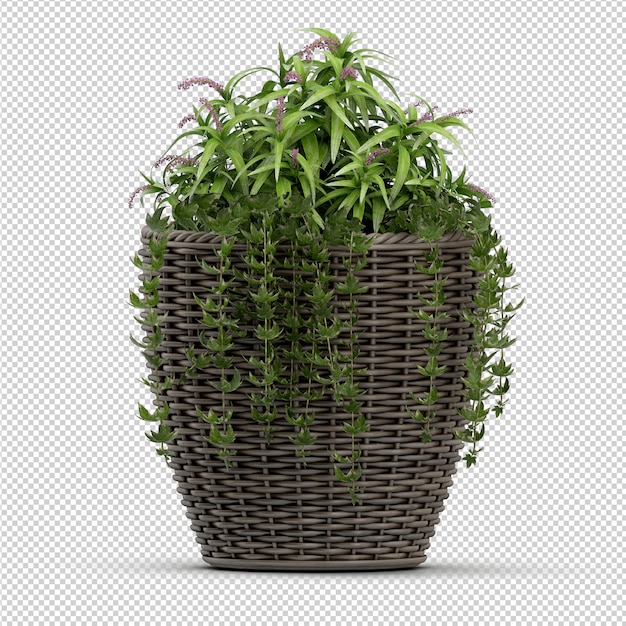 아이소 메트릭 공장 3d 렌더링