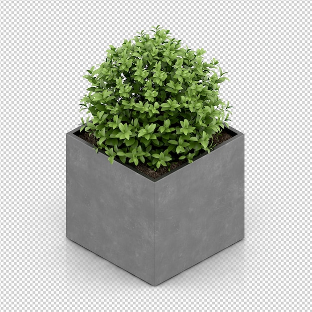 아이소 메트릭 공장 3d 렌더링