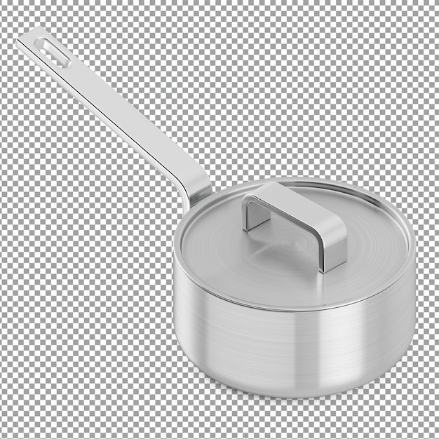 Isometric saucepan with lid