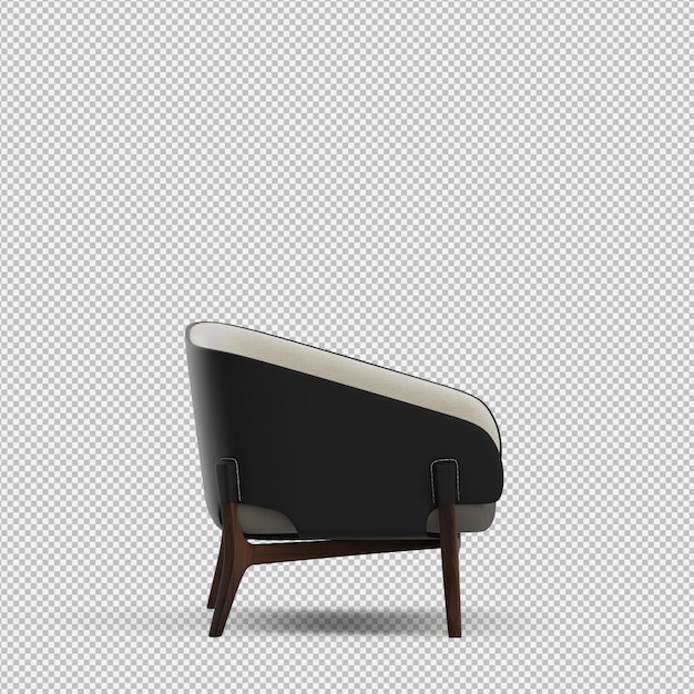 Isometric Sofa 3D izolowane renderowania