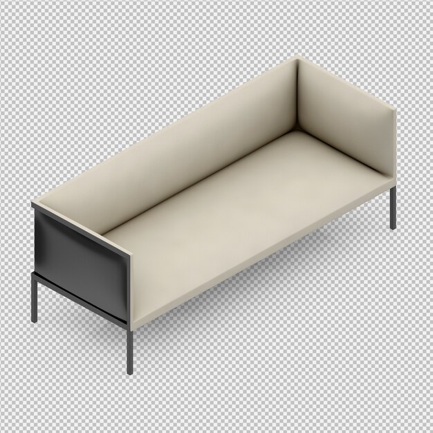 Isometric Sofa 3d Render