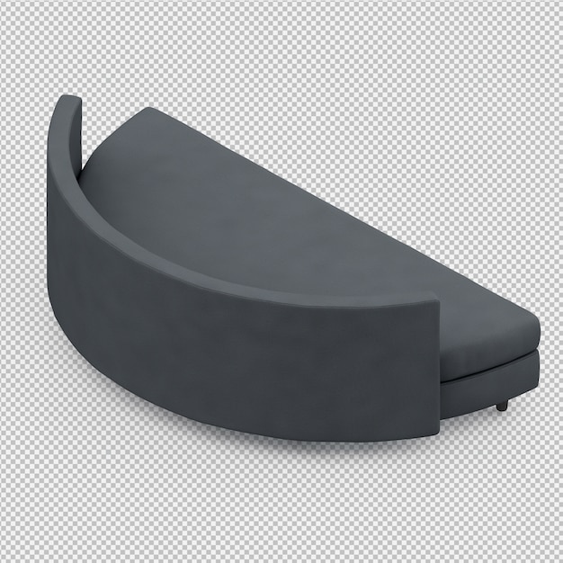 Изометрические диван 3D визуализации