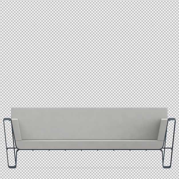 Isometric Sofa 3d Render