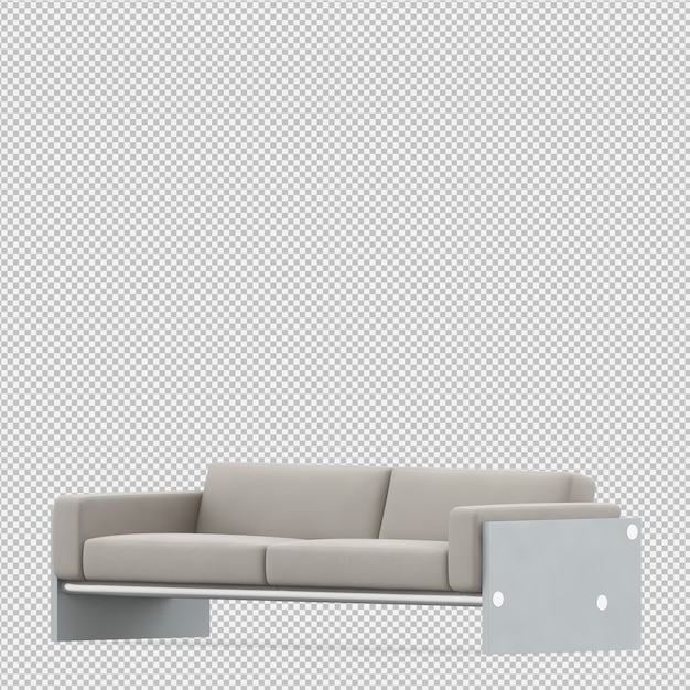 Isometric Sofa 3d Render