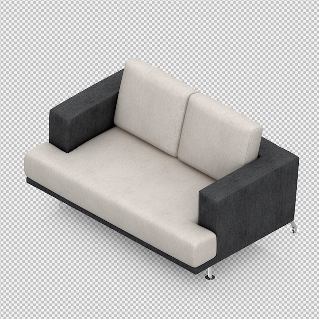 Isometric Sofa 3d Render