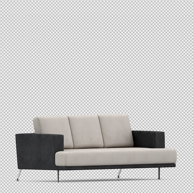 Isometric Sofa 3d Render