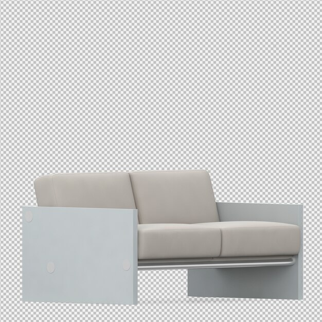 Isometric Sofa 3d Render