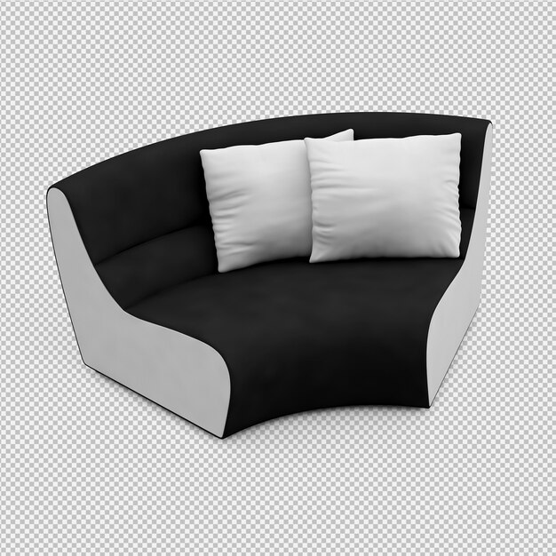 Isometric Sofa 3d Render