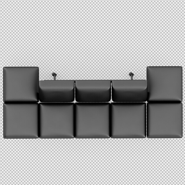 Isometric Sofa 3d Render