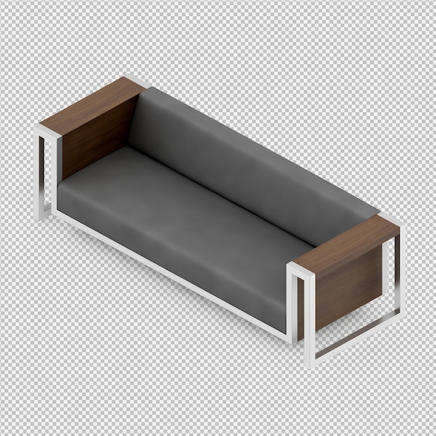 Isometric Sofa 3d Render