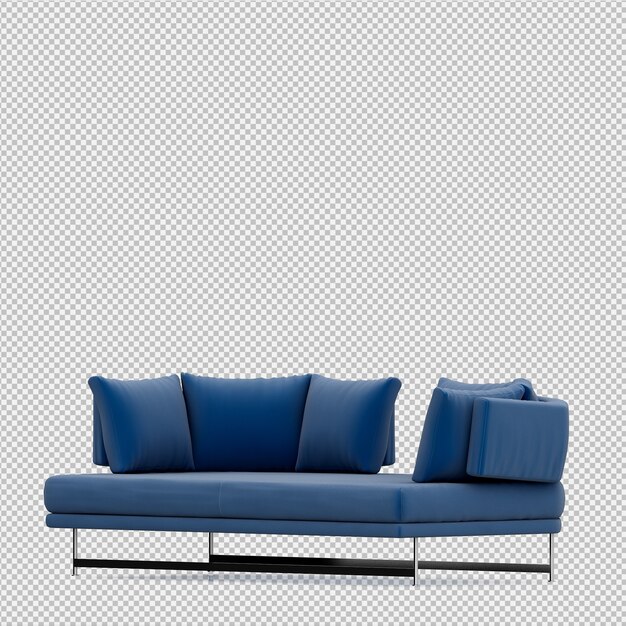 Isometric Sofa 3d Render