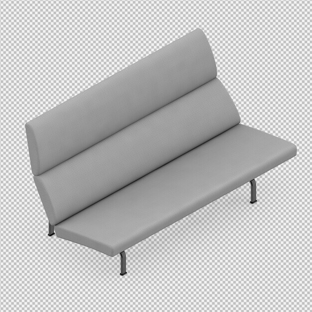 Isometric Sofa 3d Render