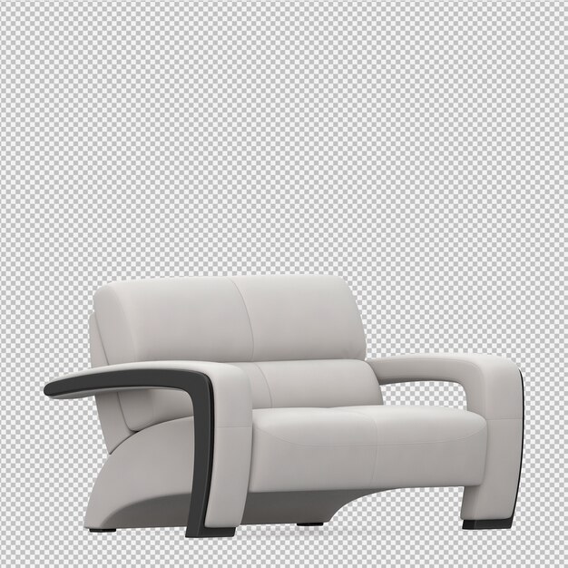 Isometric Sofa 3d Render