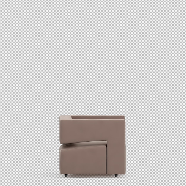 Isometric Sofa 3d Render